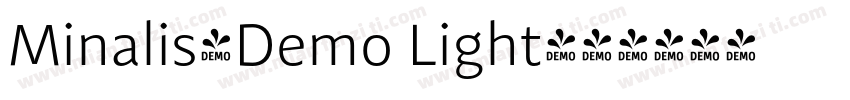 Minalis_Demo Light字体转换